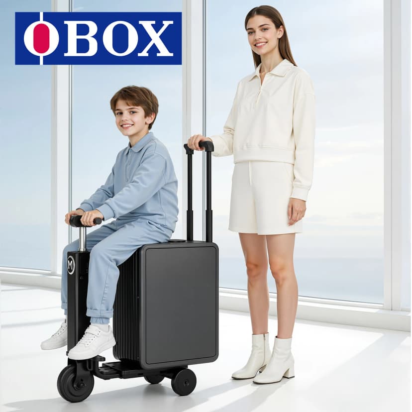 OBAX MYBOX Rideable Electric Suitcase - 20inch, Battery-Powered, Airline Compliant