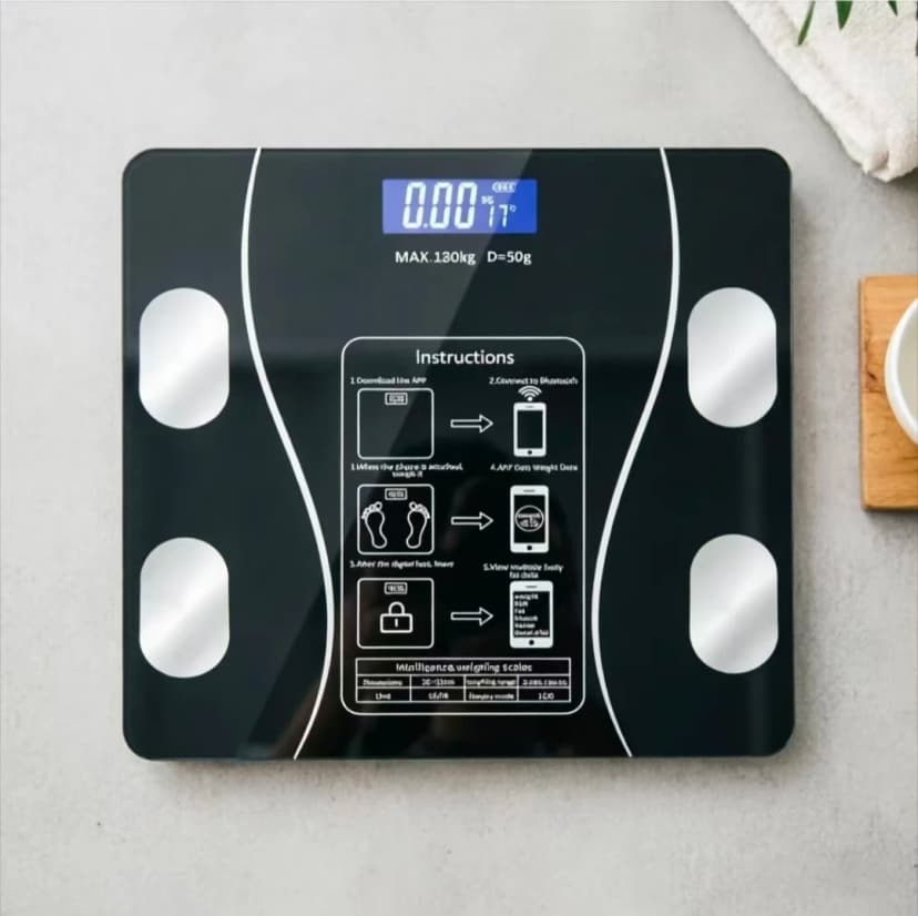 180KG Smart Body Fat Scale with Bluetooth & App Control